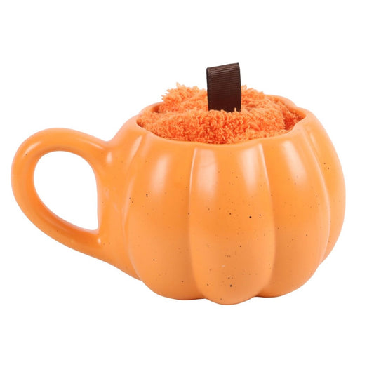 Boo basket pumpkin mug with socks set 