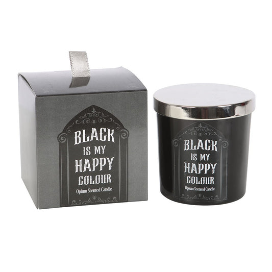 Black is My Happy Colour Candle