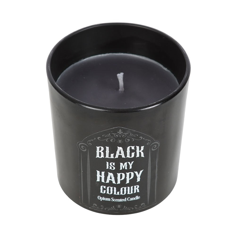 Black is My Happy Colour Candle