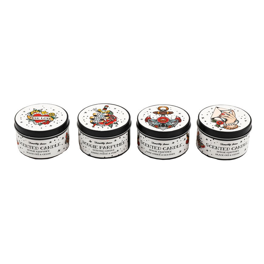 Tattoo Tin Candles