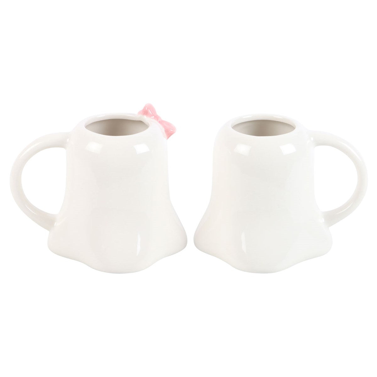 Mr & Mrs Boo Ghost Shaped Mugs