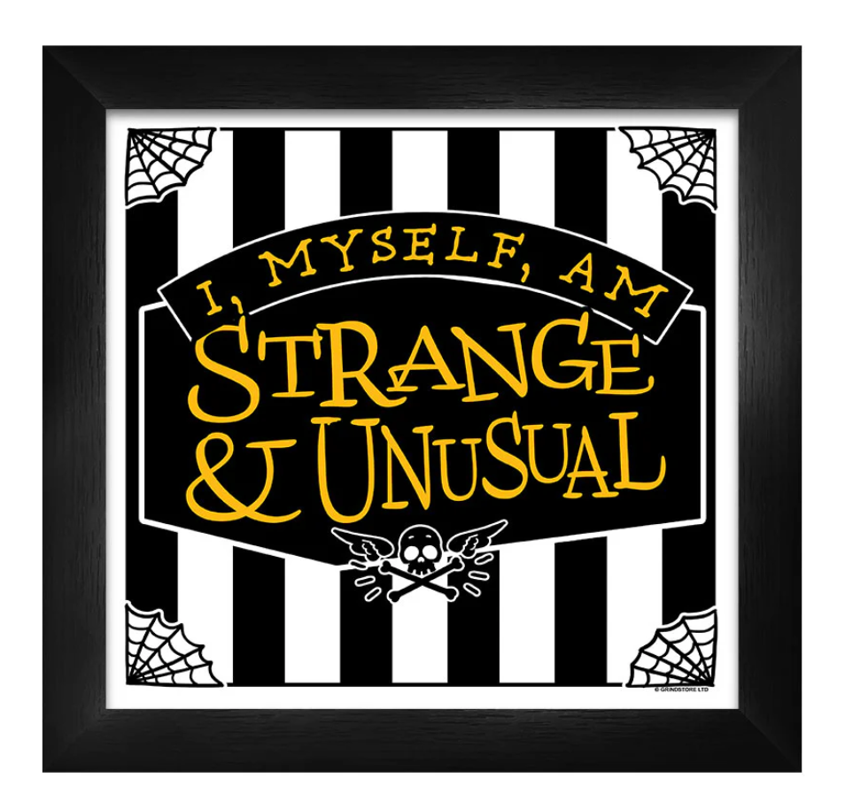 I Myself Am Strange & Unusual Framed Print