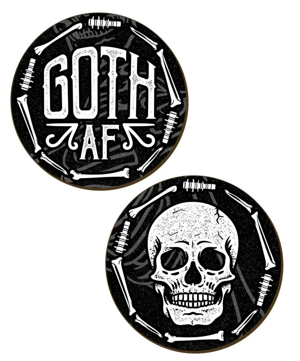 Goth AF coaster set 